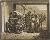 KG 01578
<br/>
Poolse Joden met paard en wagen
<br/>
<em>Klein, Johann Adam (1792-1875)</em>